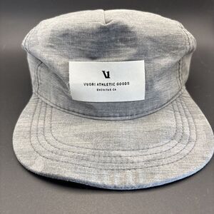 Vuori Hat Gray Camo Strapback Cap Running Packable Lightweight Encinitas CA